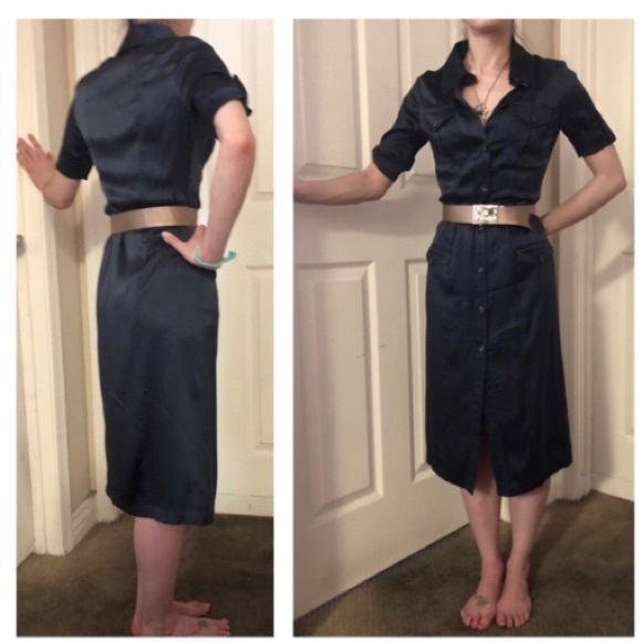Rock & Republic Dresses & Skirts - NEW SILK SHIRT DRESS 0 ROCK & REPUBLIC TAILOR MADE